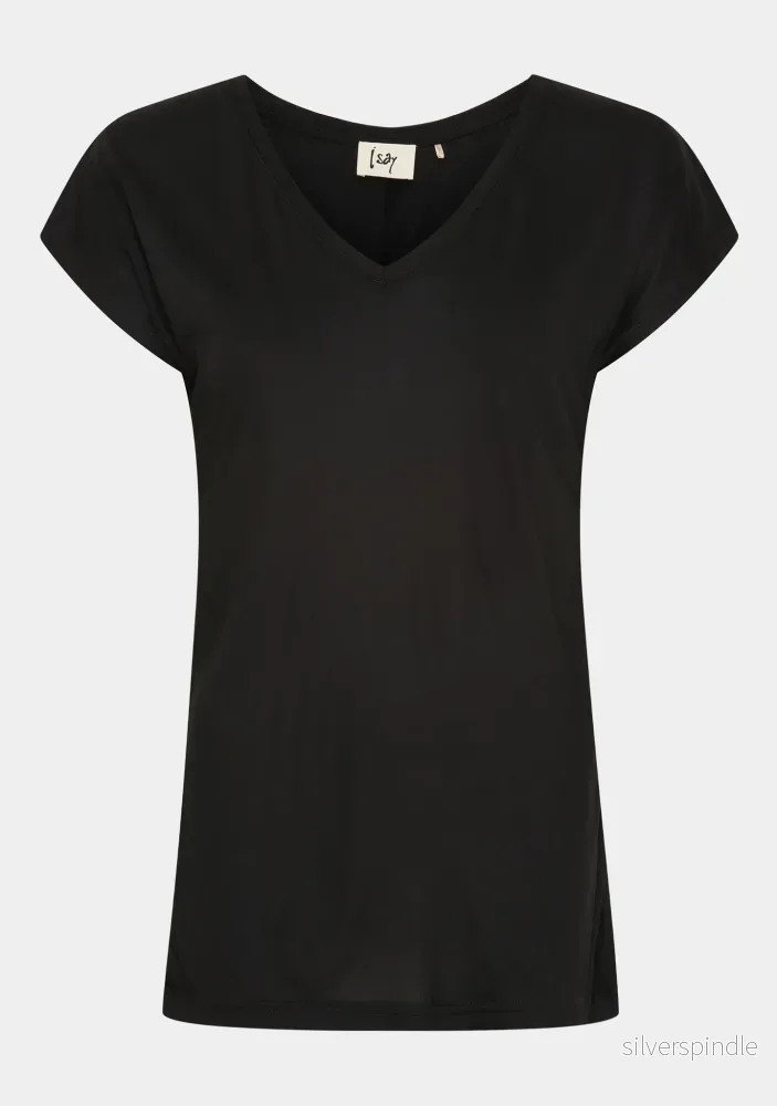 Nugga V-Neck T-Shirt - Black - Bild 3