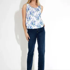 IRENE TOP – blu flower IRENE TOP – blu flower