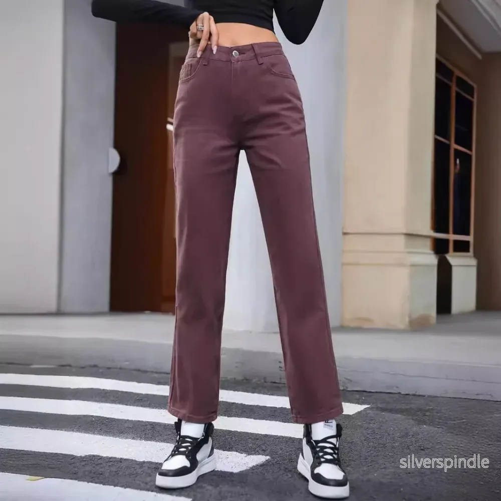 Sophie | Modern Hög Midja Jeans Med Raka Ben - Bild 3