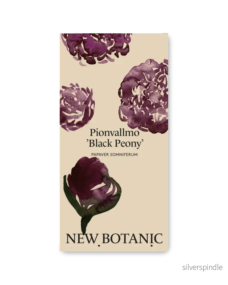 Pionvallmo 'Black Peony' - Nyhet!