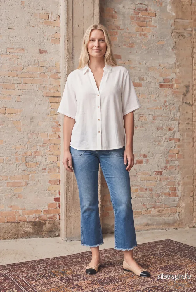 Pearl s/s Shirt - Broken White - Bild 2