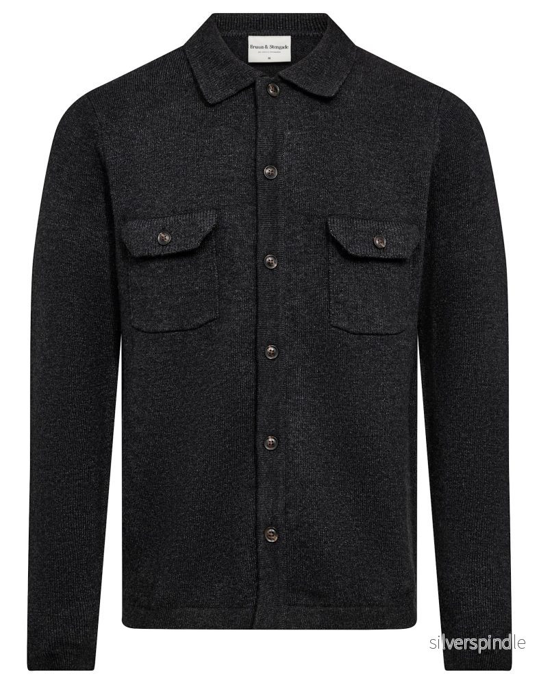 BS Nannak Regular Fit Stickat – Charcoal BS Nannak Regular Fit Stickat – Charcoal