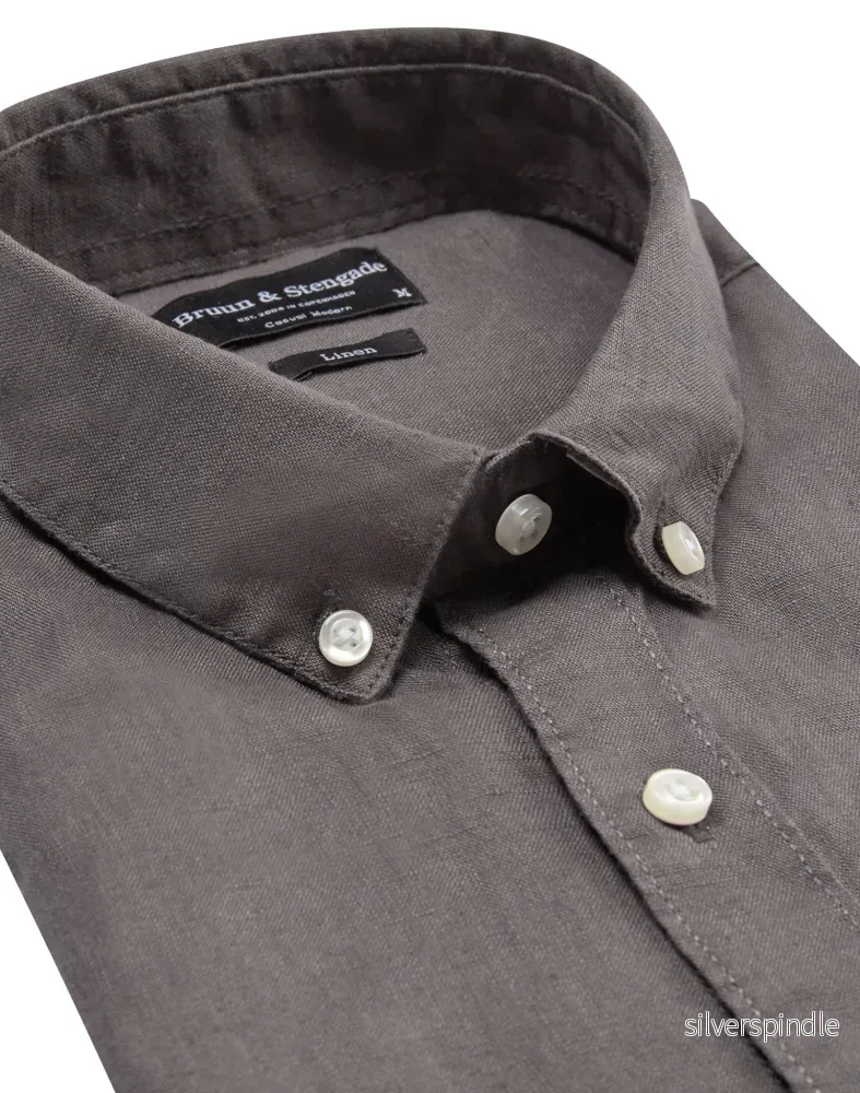 BS Carlos Casual Modern Fit Skjorta - Charcoal - Bild 2