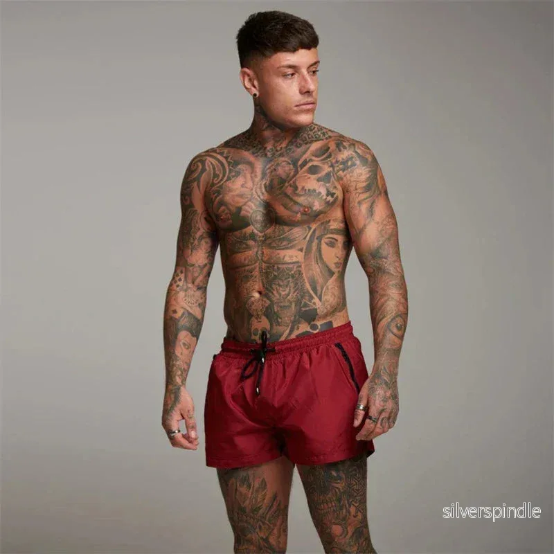 Liam | Lätta Sommarbadbyxor Herr med Dragkedjefickor - Bild 2