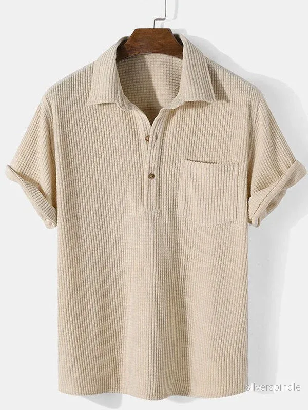 Ethan | Lätt Andningsbar Sommar Herrskjorta Med Kort Ärmar Ethan | Lätt Andningsbar Sommar Herrskjorta Med Kort Ärmar