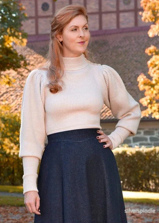 Edwardian Cycling Sweater - antique merinoull - Bild 2