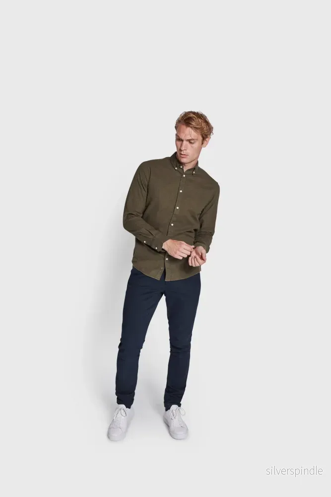 BS Ebruma Casual Modern Fit Skjorta - Green - Bild 3