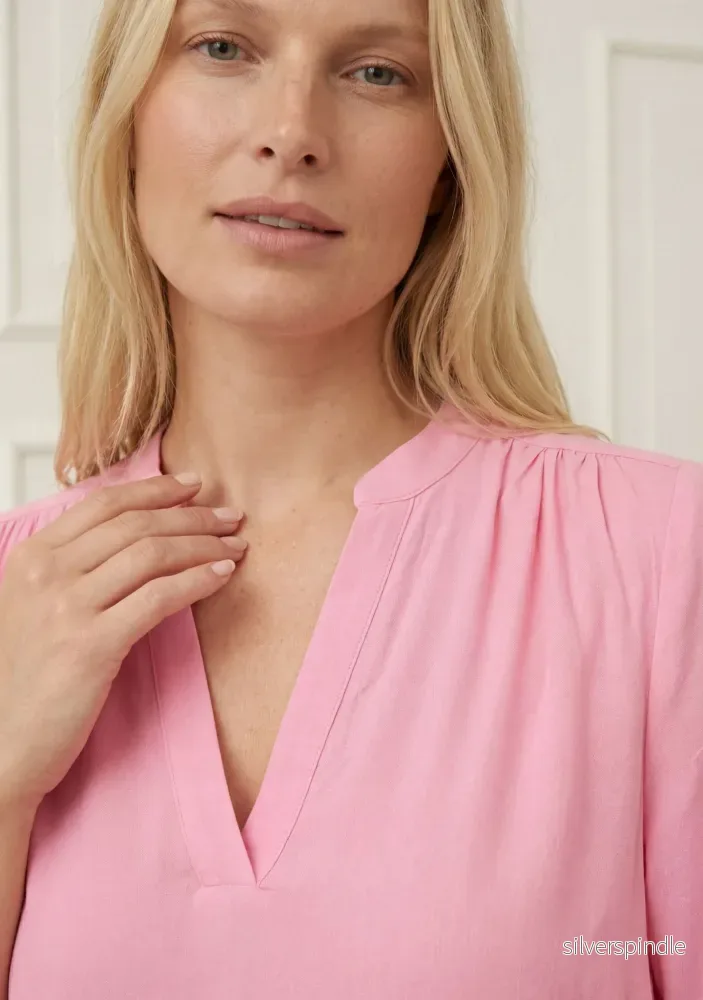 Pearl s/s Blouse - Fresh Pink - Bild 3