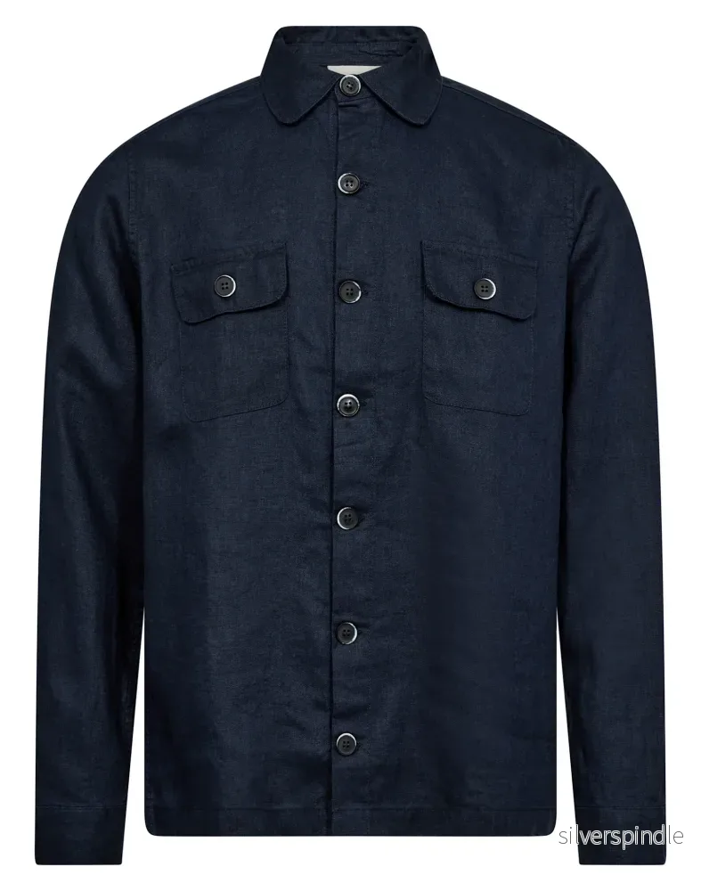 BS Adamos Overshirt - Marinblå