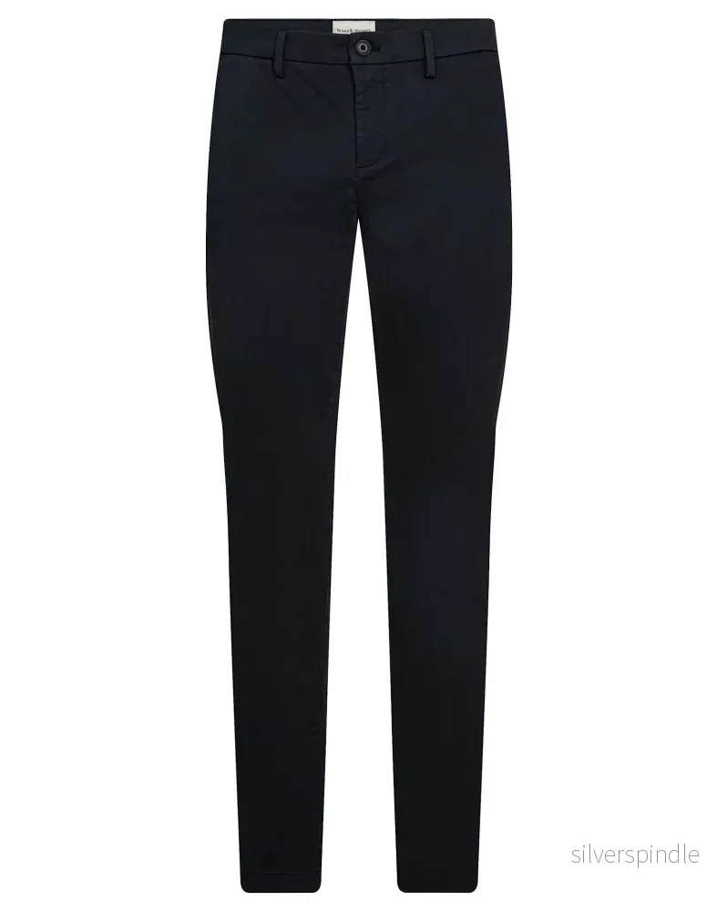 BS Malik Regular Fit Chinos - Navy