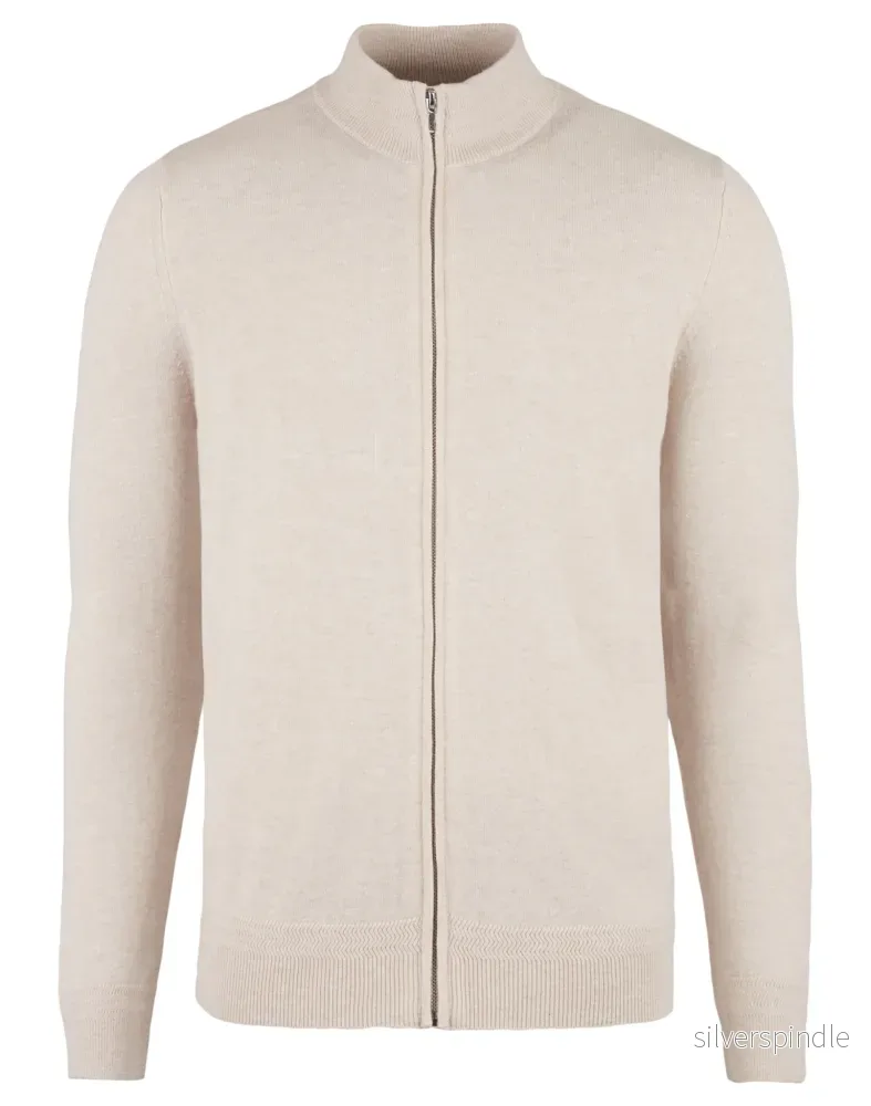 BS Continental Regular Fit Stickad tröja – Sand