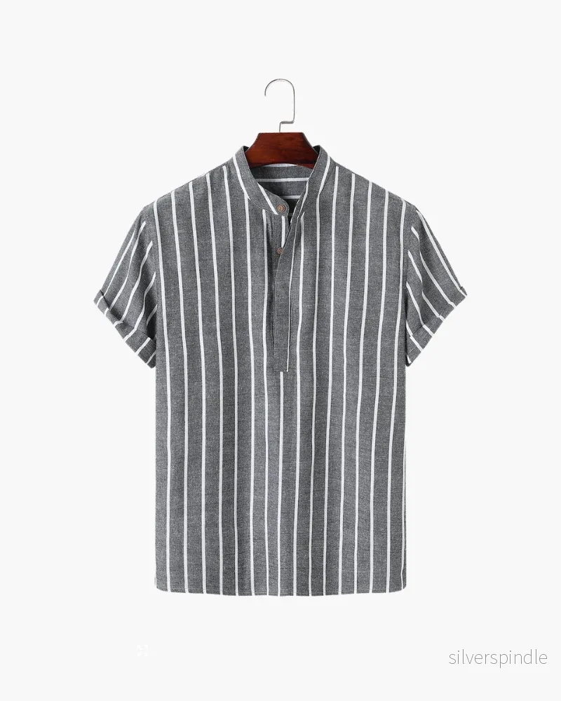 Ethan | Ekologisk Kortärmad Pikétröja med Sjöinspirerad Design - Bild 3