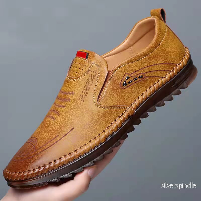 Ethan | Snygga Andningsbara Herr Sneakers i Läderlook Ethan | Snygga Andningsbara Herr Sneakers i Läderlook