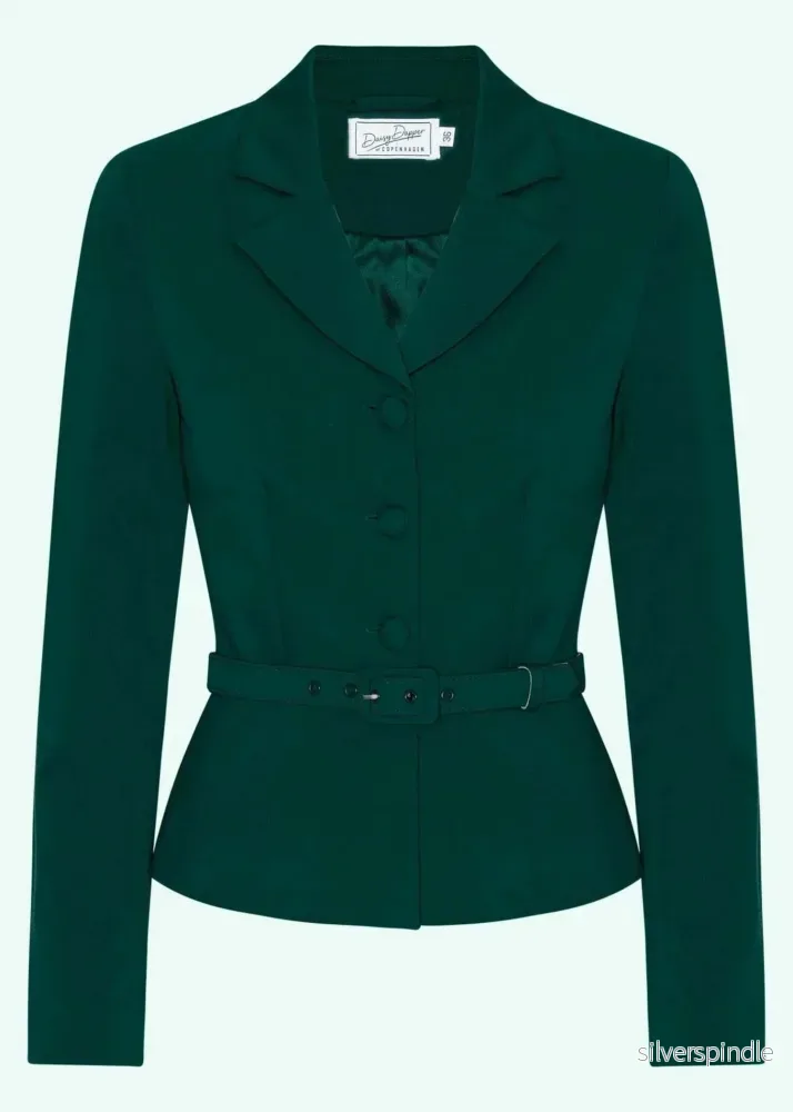 Siri figursydd blazer – grönt Siri figursydd blazer – grönt