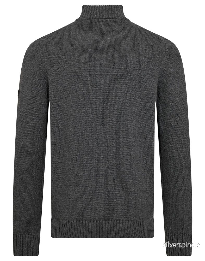 BS Stian Regular Fit Stickat - Grey - Bild 2