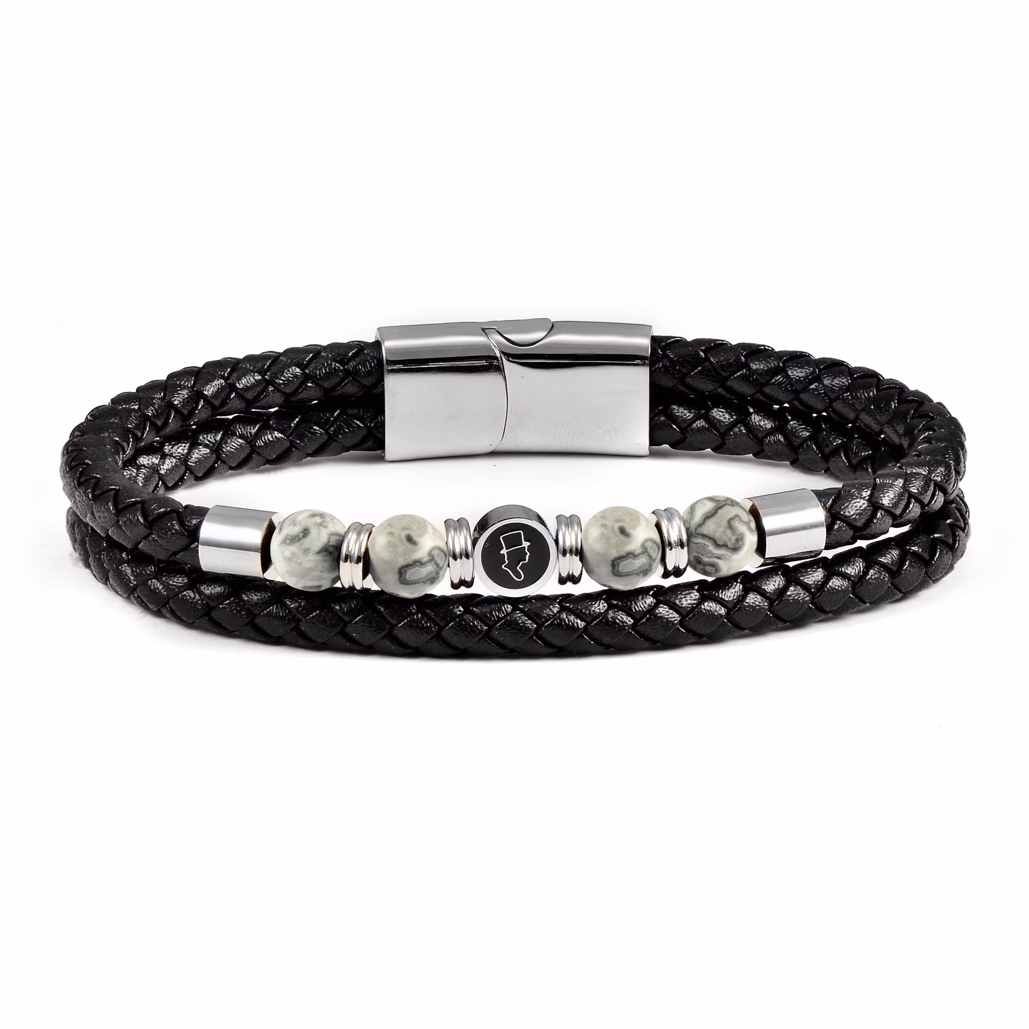 EDD LÄDERARMBAND KOMBO GRÅ EDD LÄDERARMBAND KOMBO GRÅ
