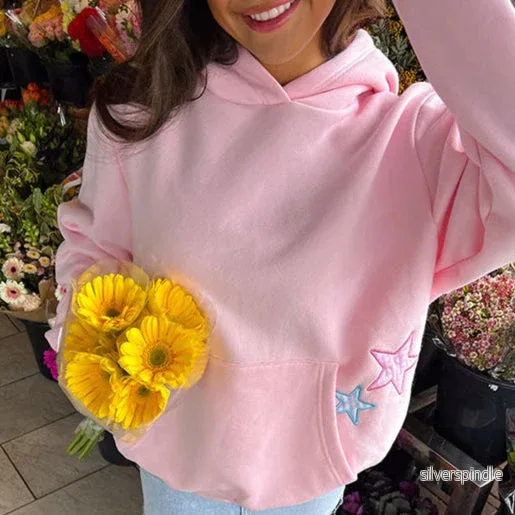 Emma | Broderad Hösttröja med Huv - Bild 3