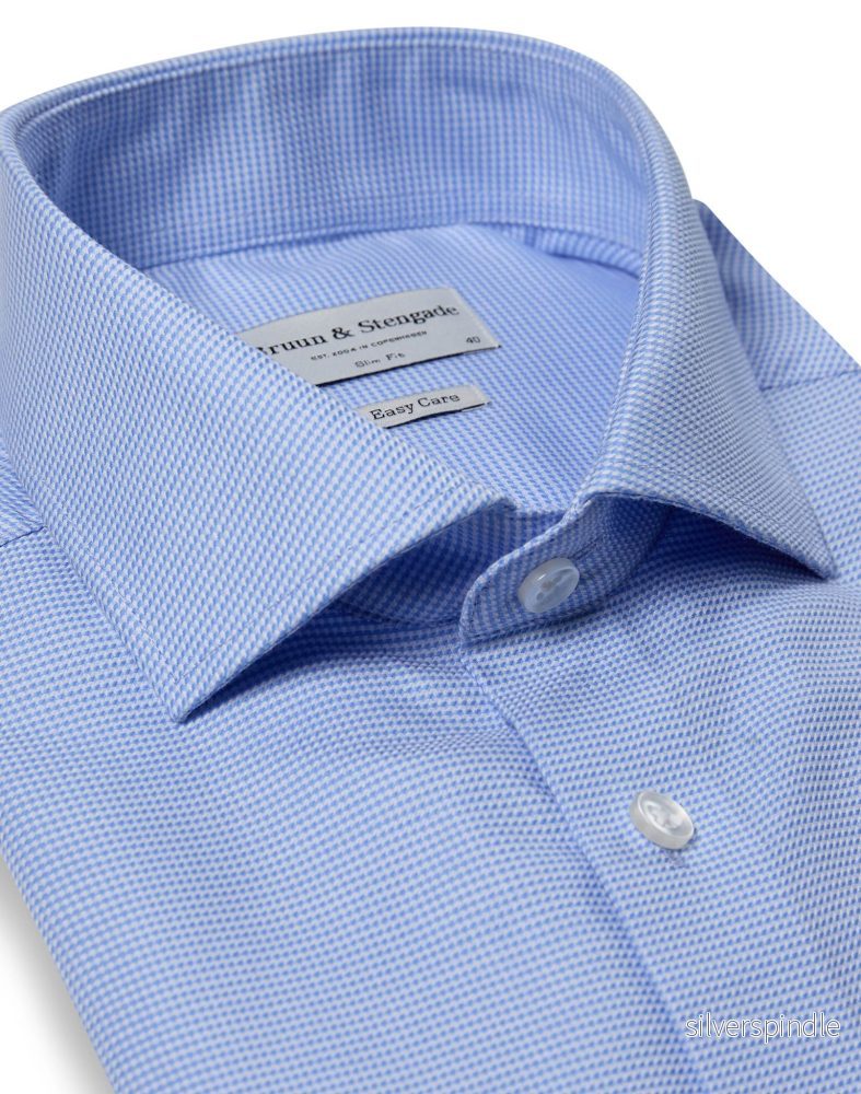 BS Acuna Slim Fit Skjorta - Light Blue - Bild 2
