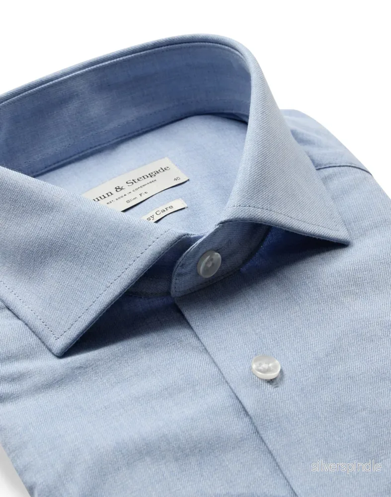 BS Kristaps Slim Fit Skjorta - Light Blue - Bild 2