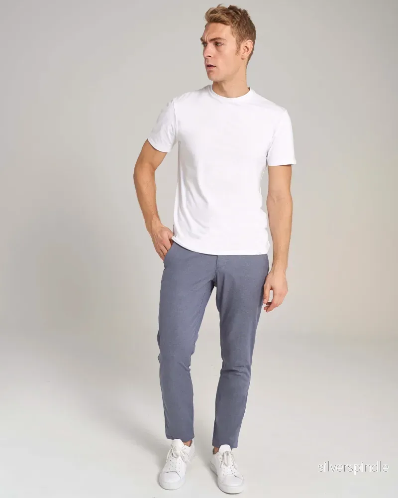 BS Colca Slim Fit Chinos - Blå - Bild 3