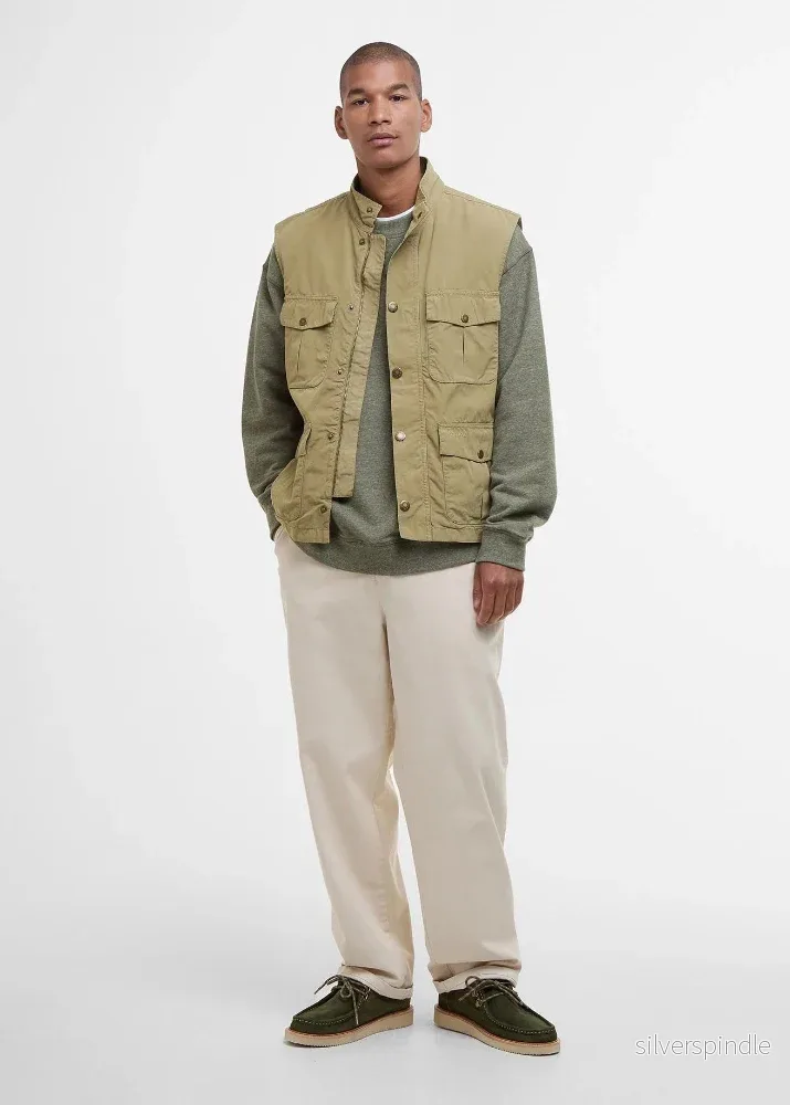 Barbour Casual Corbridge Gilet Bleached Olive - Bild 2