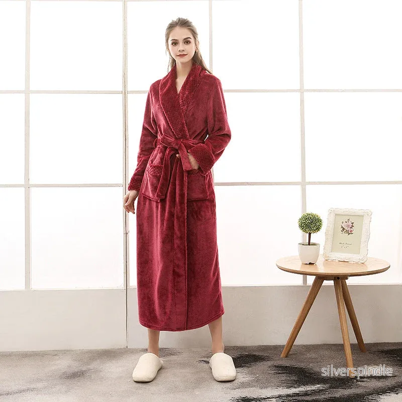 Morgonrock | Unisex Badrock i Ultramjukt Material med Justerbart Bälte | Lång och Elegant för Ultimat Komfort - Bild 2