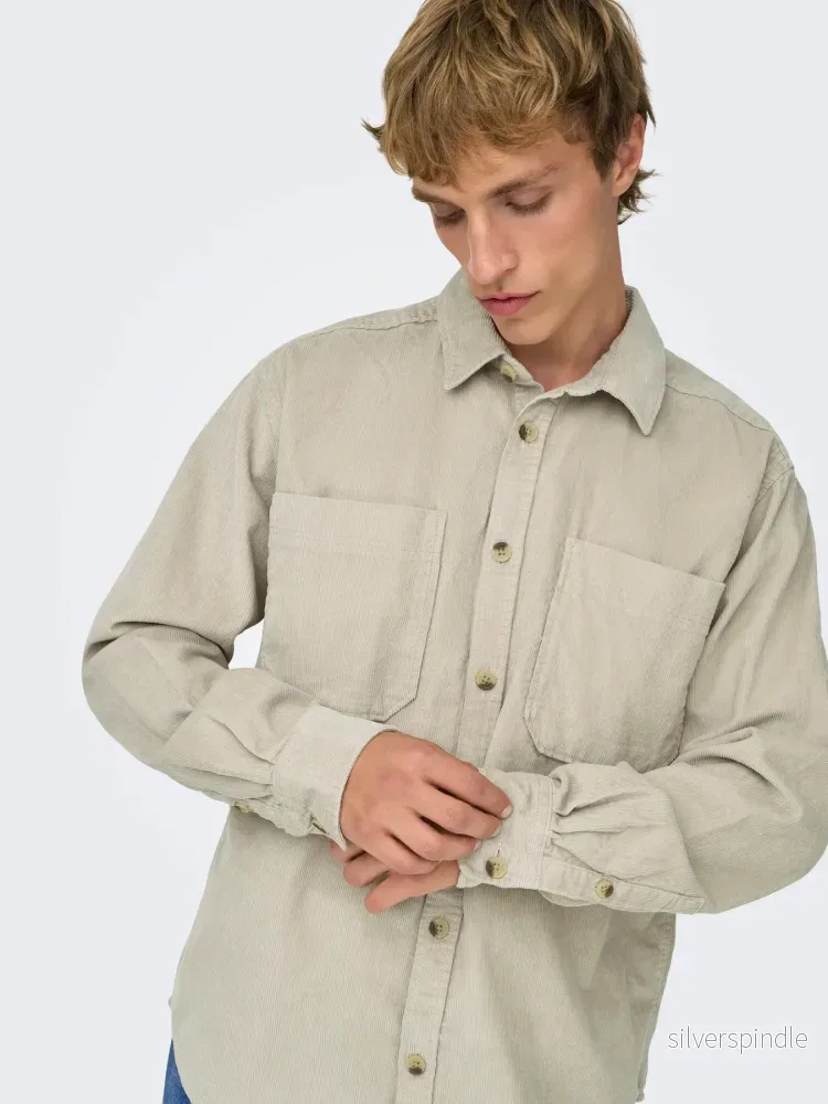 ALP CORD OVERSHIRT SILVER LINING - Bild 3