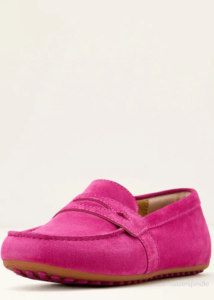 Ariat Selene Driving Moc Hot Pink Suede Ariat Selene Driving Moc Hot Pink Suede