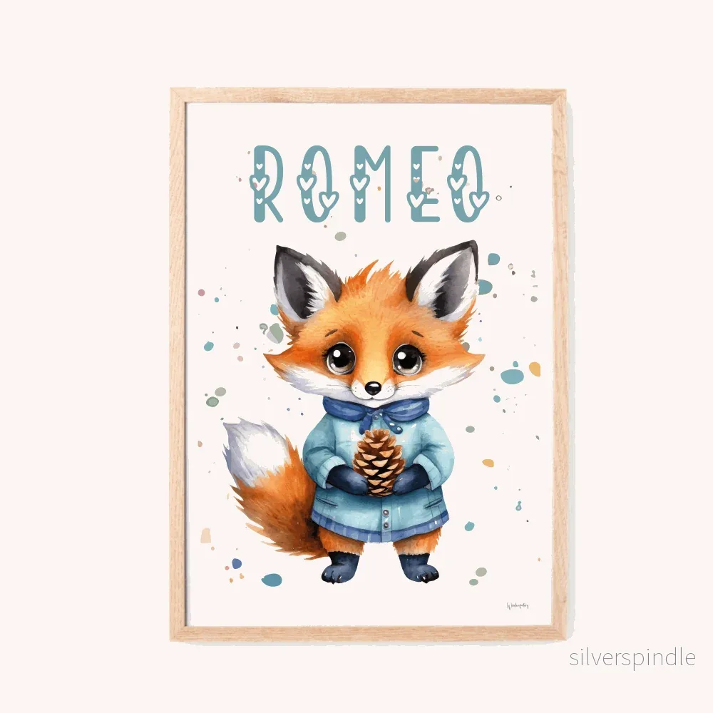 Poster med namn – Räv Poster med namn – Räv