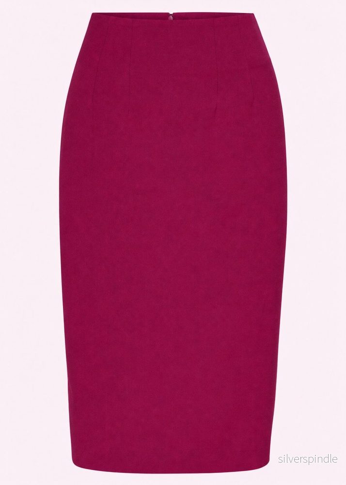1950-tals pencilkjol – magenta 1950-tals pencilkjol – magenta