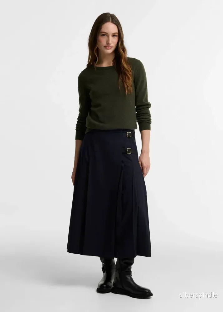 Barbour Pendle Crew Knitted Jumper Olive Birchwood - Bild 2