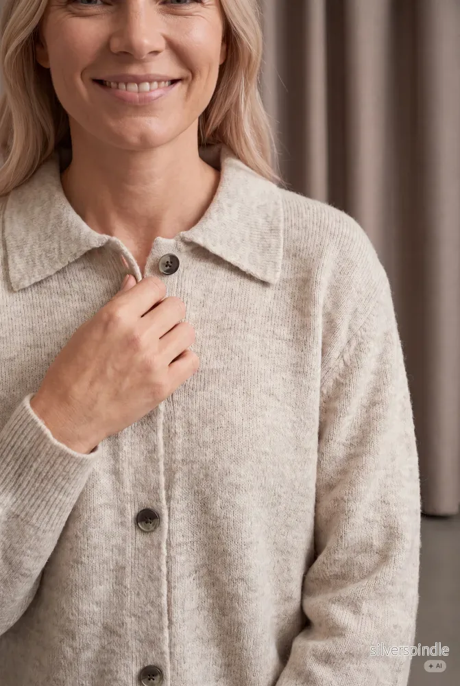 Anna Colar Cardigan - Smokey - Bild 2