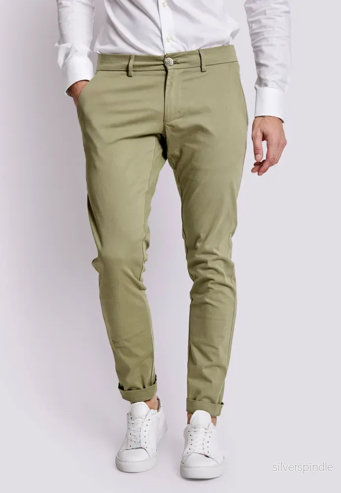 BS Javier Slim Fit Chinos - Green - Bild 3