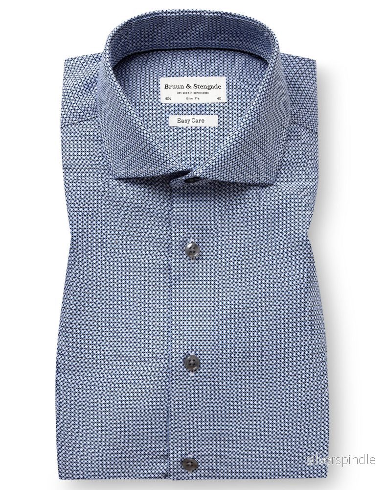 BS Kure Slim Fit Skjorta – Navy BS Kure Slim Fit Skjorta – Navy