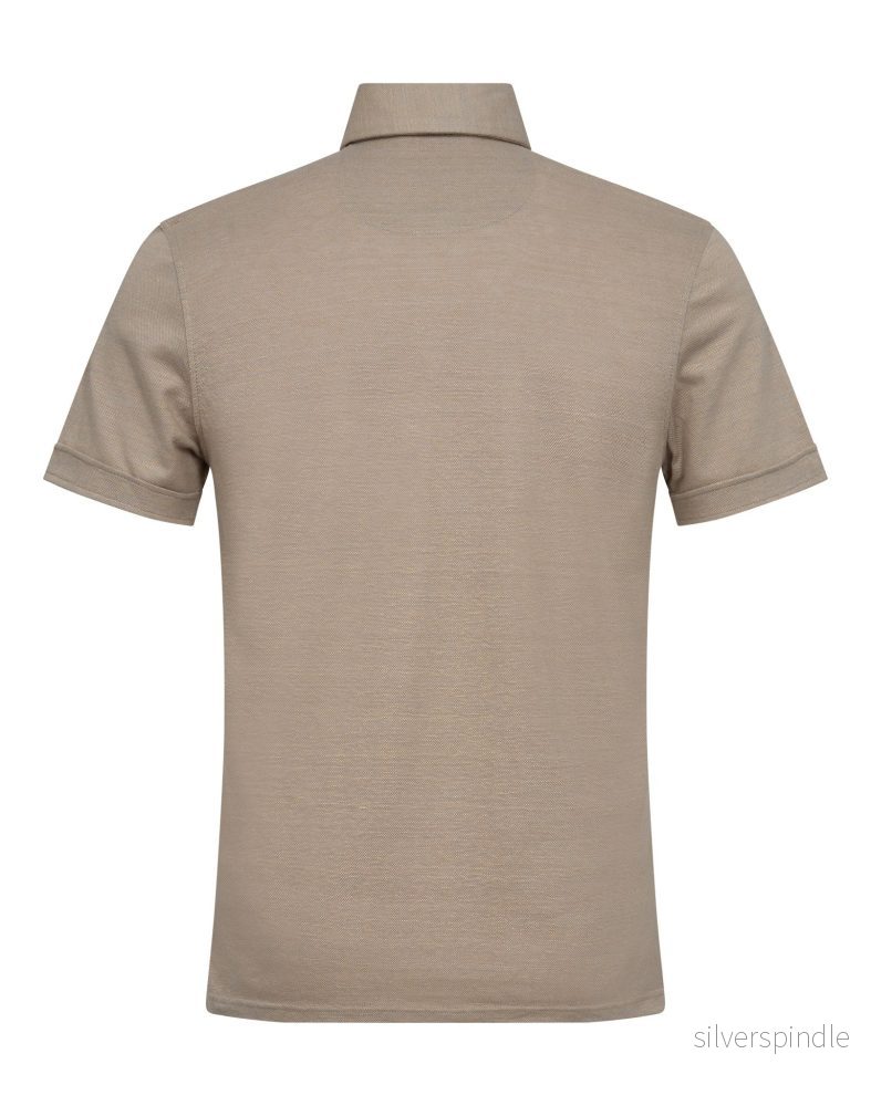 BS Linares Regular Fit Pikétröja – Sand BS Linares Regular Fit Pikétröja – Sand