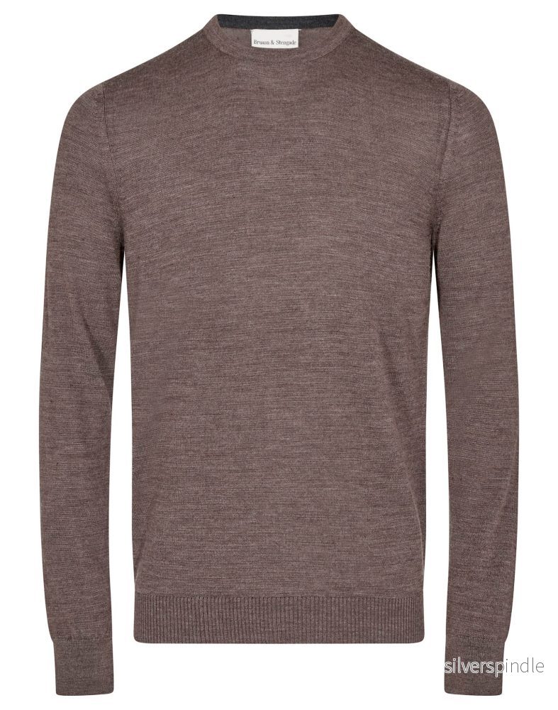 BS Sanjay Regular Fit Stickad tröja - Brown