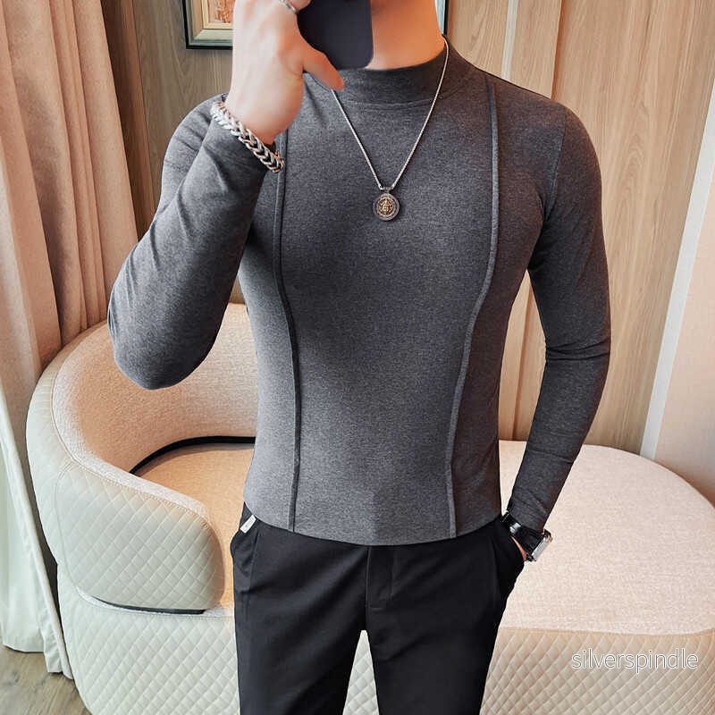 Oliver | Slim Fit Randig Långärmad T-shirt för Vår och Höst - Bild 2