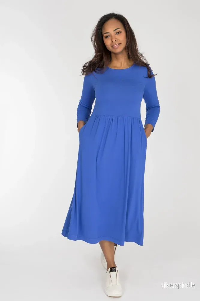Ideal midi jersey dress - Dazzling Blue - Bild 3
