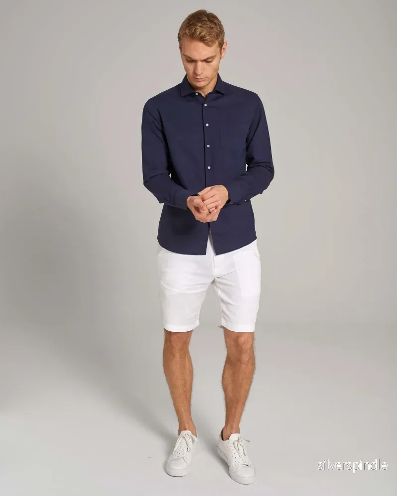 BS Ricciardo Casual Slim Fit Skjorta - Navy - Bild 3