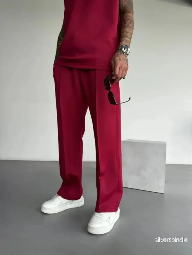 Liam | Mjuk Ärmlös Topp och Skräddarsydda Byxor Lounge Set för Herrar - Bild 3