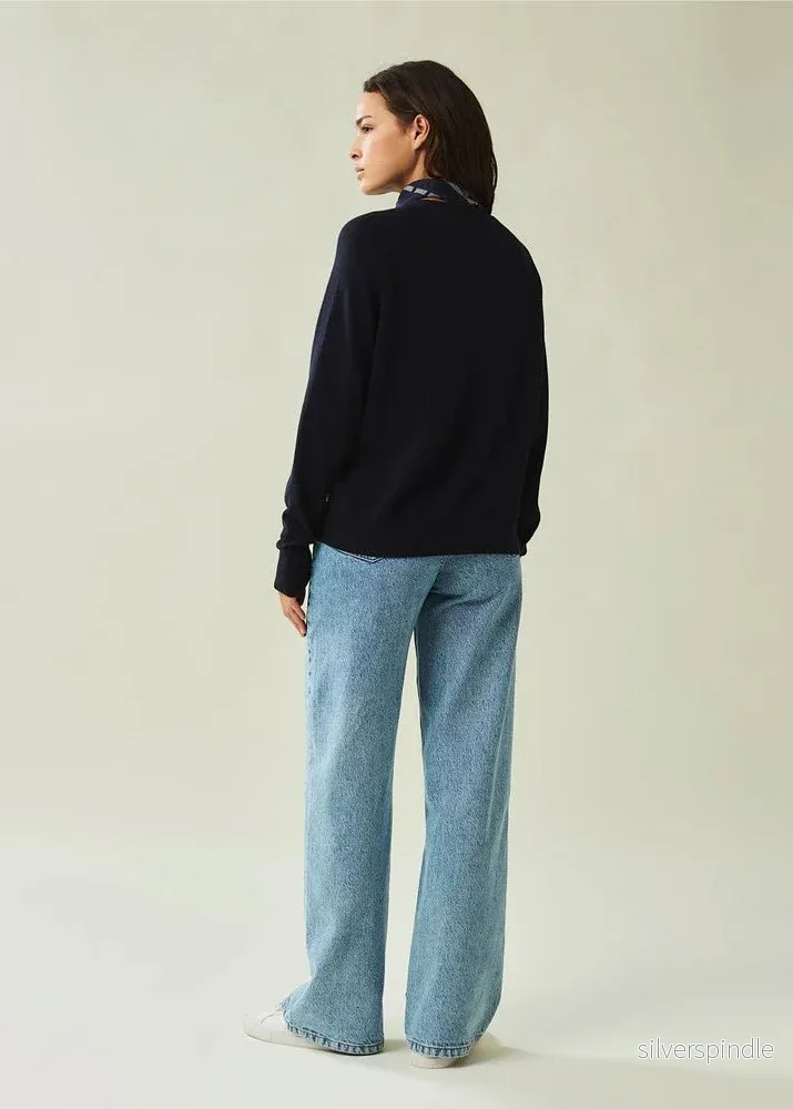 Lexington Freya Cotton/Cashmere Sweater Blue - Bild 2