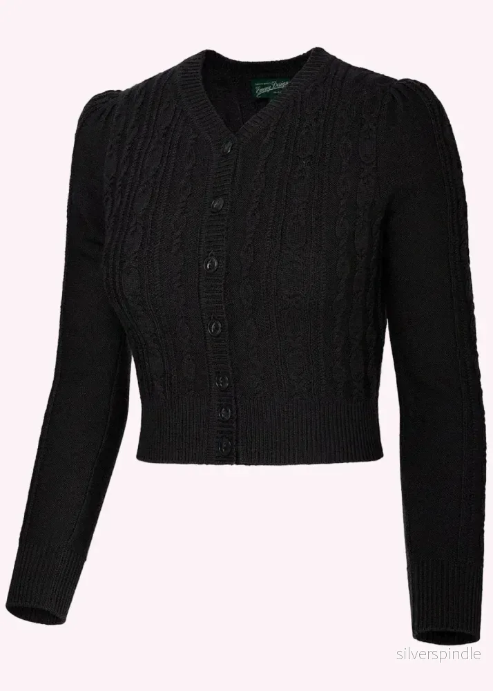 Ice Skater Cardigan – Svart Ice Skater Cardigan – Svart