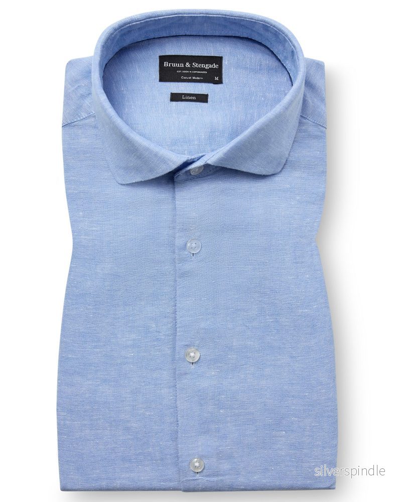 BS Tahaka Casual Modern Fit Skjorta - Light Blue