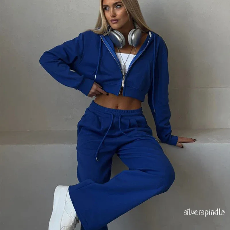 Emma | Avslappnad Kort Kofta och Snörbyxor Set Emma | Avslappnad Kort Kofta och Snörbyxor Set