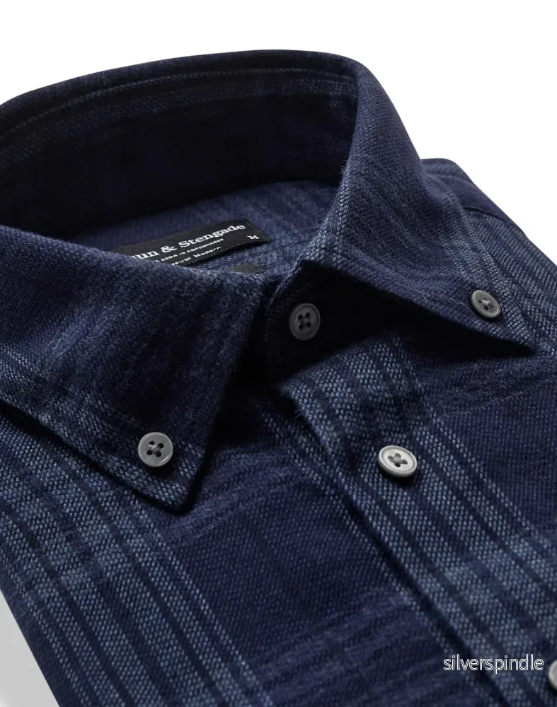 BS Sihamoni Casual Modern Fit Skjorta - Blue - Bild 2