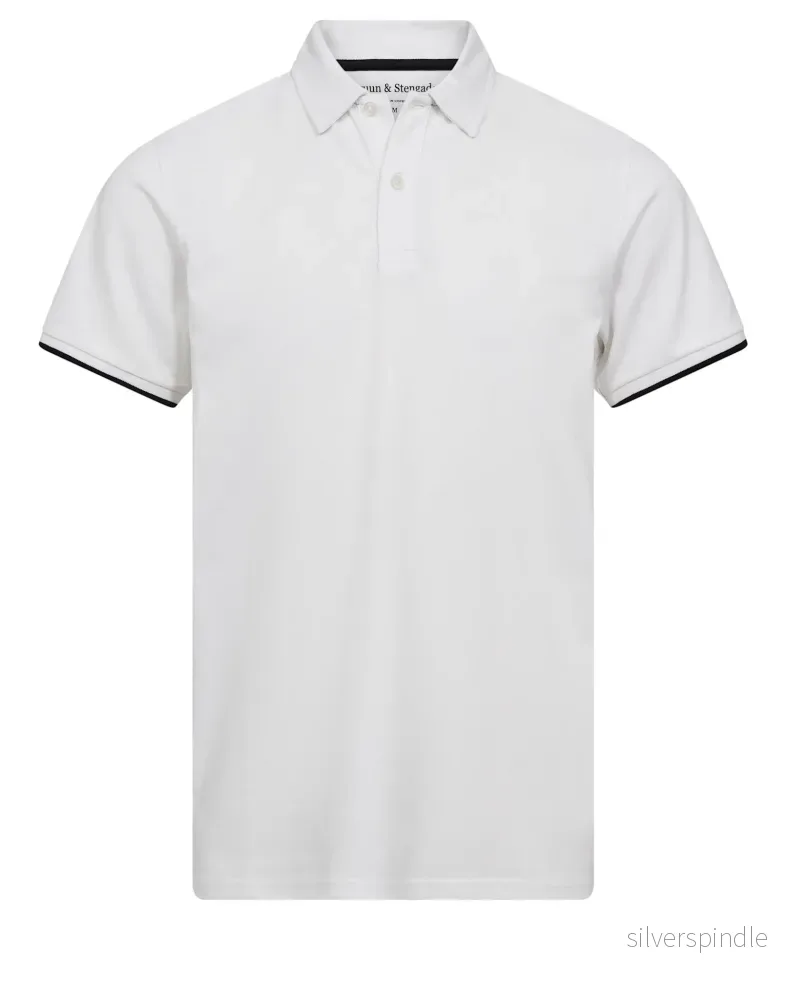 BS Delos Regular Fit Pikétröja – White BS Delos Regular Fit Pikétröja – White