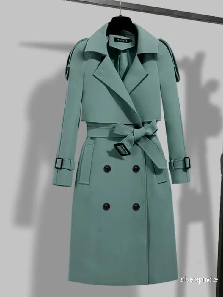 Elegant Kappa för Kvinnor med Justerbart Bälte | Klassisk Design för Tidlös Stil - Bild 2