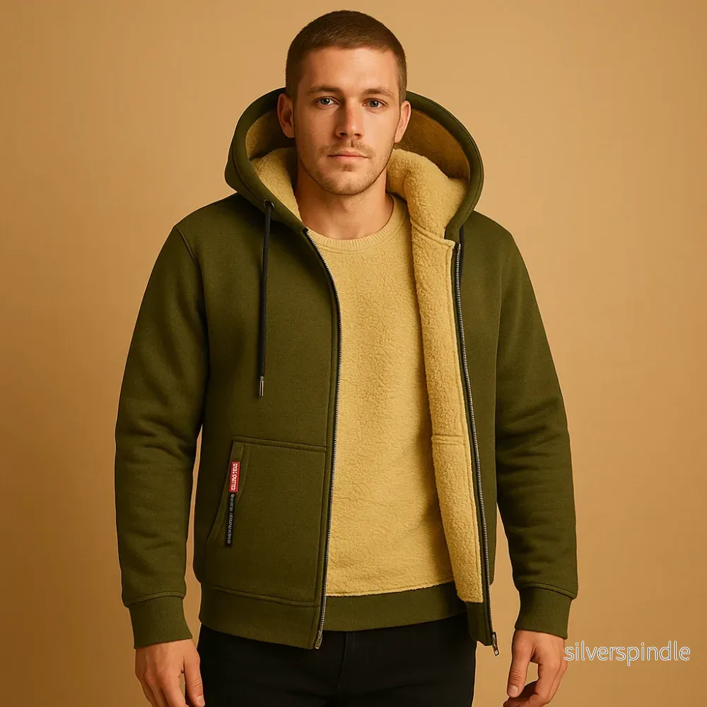 Mångsidig Herrkofta | Zip-up Cardigan med Mjuk Stickad Struktur | Avslappnad Passform för Vardagsbruk - Bild 2