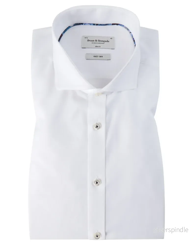 BS Weston Slim Fit Skjorta – White BS Weston Slim Fit Skjorta – White