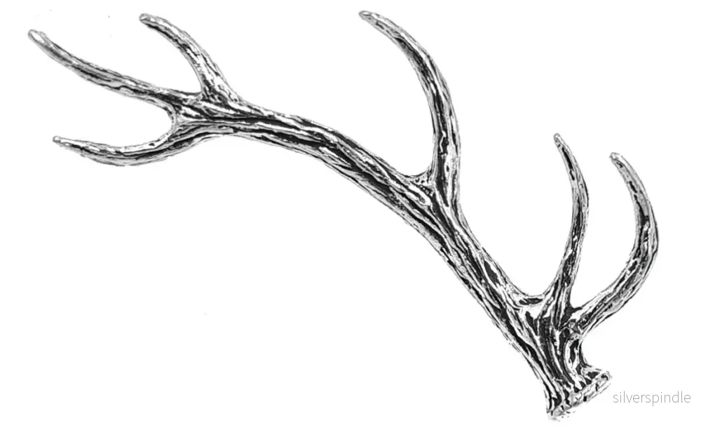 Brosch – Fällhorn kronhjort Brosch – Fällhorn kronhjort
